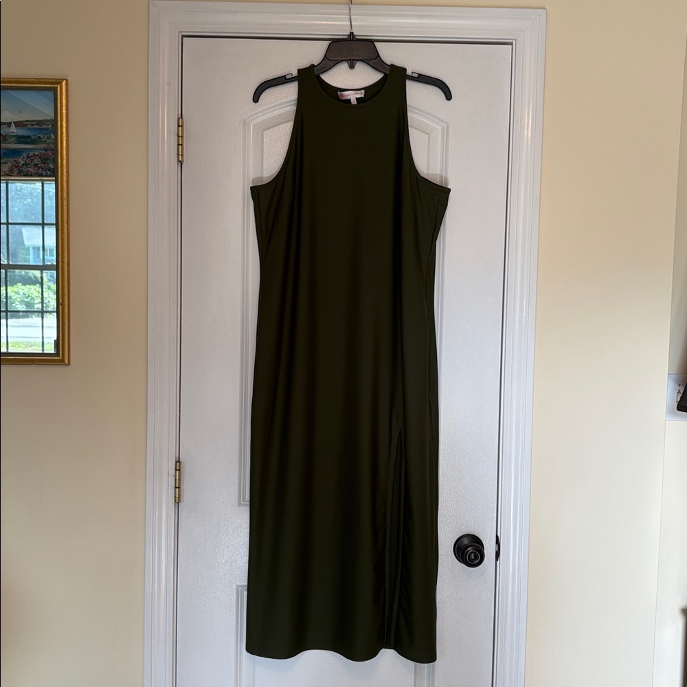 Jude Connally Olive Green Dress